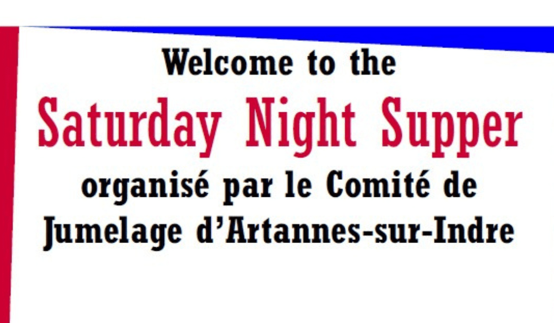 Samedi 22 novembre 2025 – Saturday Night Supper à 20h